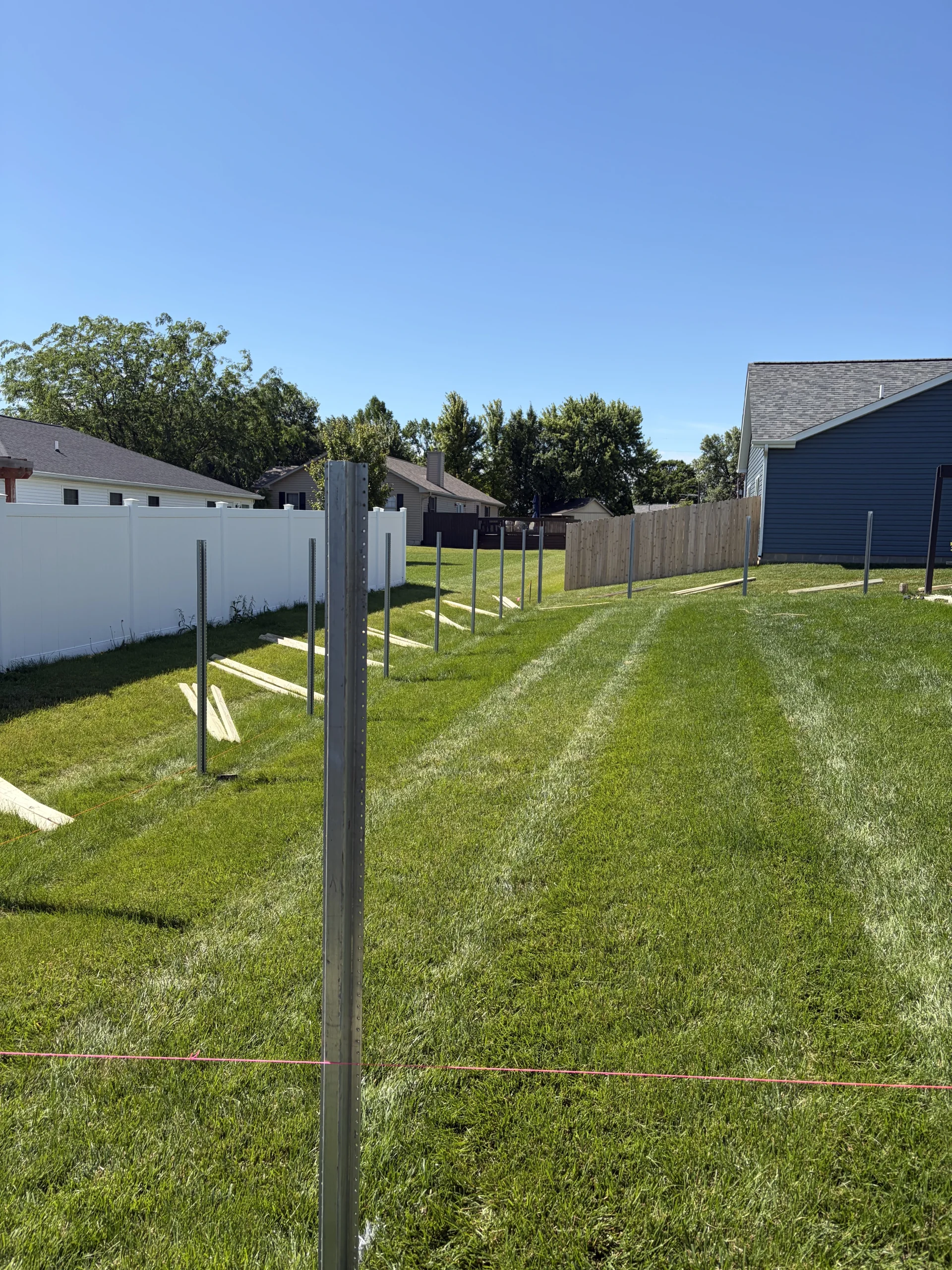 Lafayette Metal Post Fences | Wells Fence Company